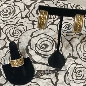Brighton Monete Ring sz 9 and Monete earrings set.   been put away and forgotten